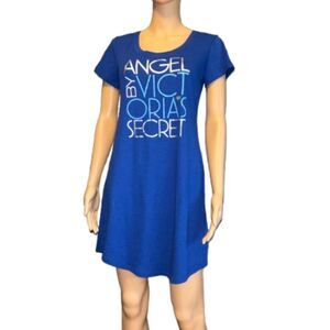 Victoria's Secret Angel Nightgown Size Small Royal Blue C24